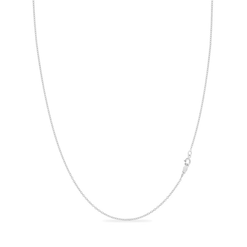 Kezef 1mm 925 Sterling Silver Necklace for Women | 16-36 inch long Silver, 18k Gold, Rose Gold Necklaces for Women - Made In Italy Real Cable Chain Jewelry | Dainty cadena de plata s925 para mujer - Image 1